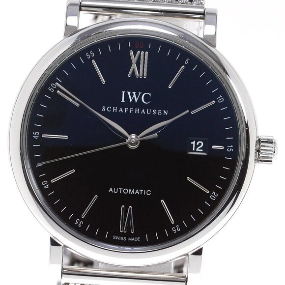 IWC SCHAFFHAUSEN Portofino IW356508 Date black Dial Automatic Men's Watch_819665 - Picture 1 of 6